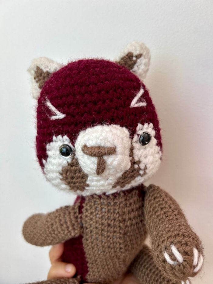 Grande peluche renard en crochet - photo numéro 3