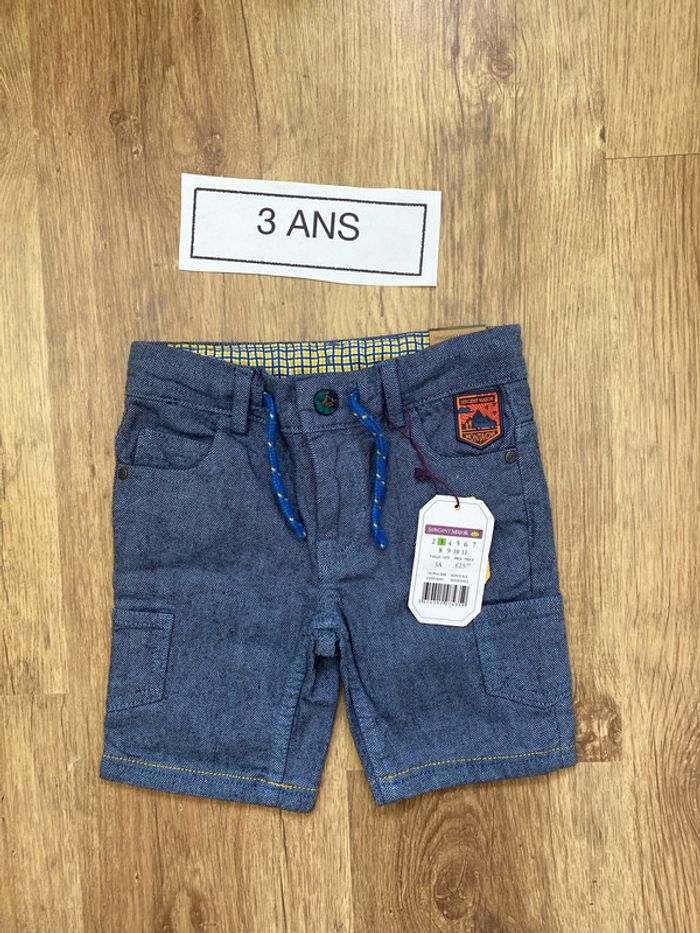 Short effet jean neuf 3 ans
