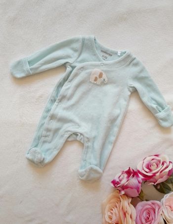 Pyjama velours naissance mixte 0 mois Orchestra
