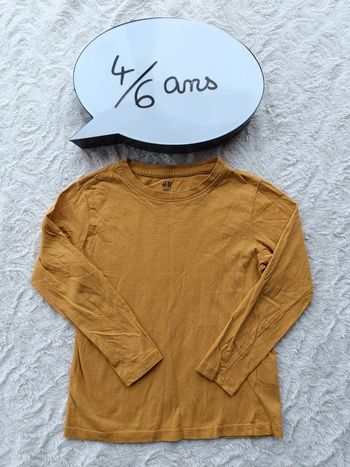 Tee shirt manches longues Garçon 4/6 ans H&M 100% coton