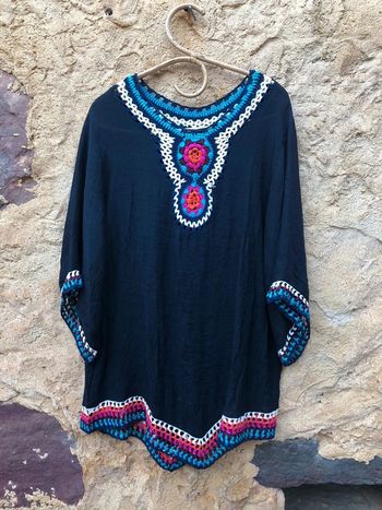 Tunique de plage au crochet