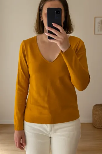 Pull moutarde - Taille S/M