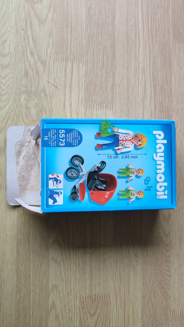 Boite seule dans l'état Playmobil 5573 City Life Maman avec poussette double #SPDF - photo numéro 2