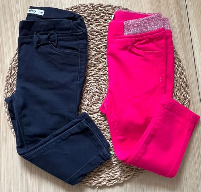 Lot 2 treggings Gémo