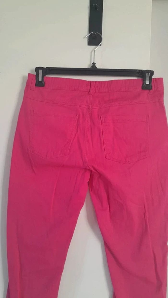 Pantalon rose fushia en coton - photo numéro 3