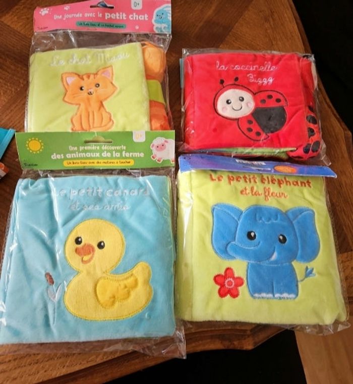 livres en tissu, livre bébé