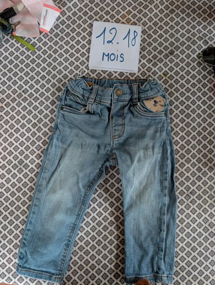 Jean bébé garçon 12/18 mois