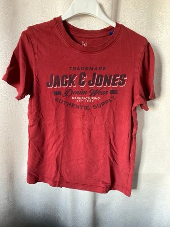 T-shirt bordeaux 10 ans Jack & Jones
