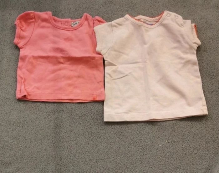 Lot de 4 t-shirt manches courtes - 3 mois fille - photo numéro 4