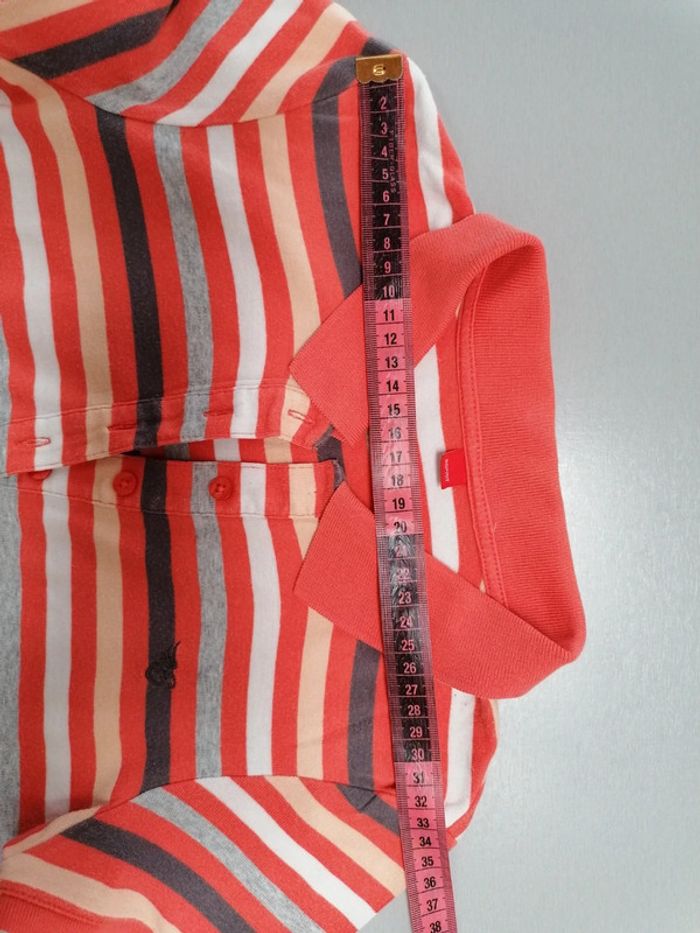 Polo abricot orangé, M - photo numéro 4