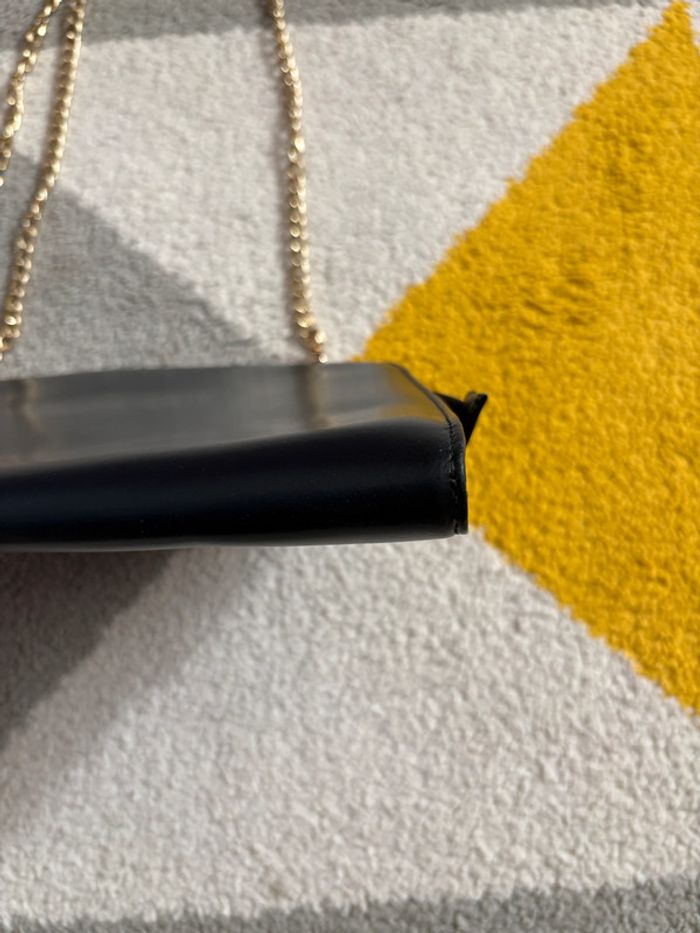 Sac à bandoulière en cuir synthétique bleu marine Lorella Pagano - photo numéro 7