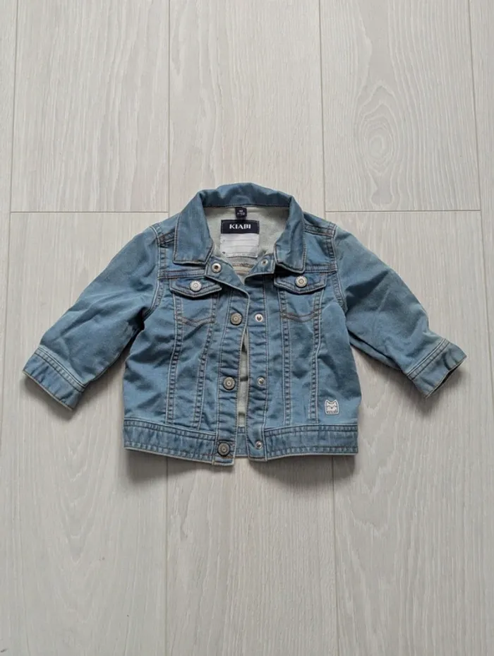 Veste en jean fille 9 mois - photo numéro 2