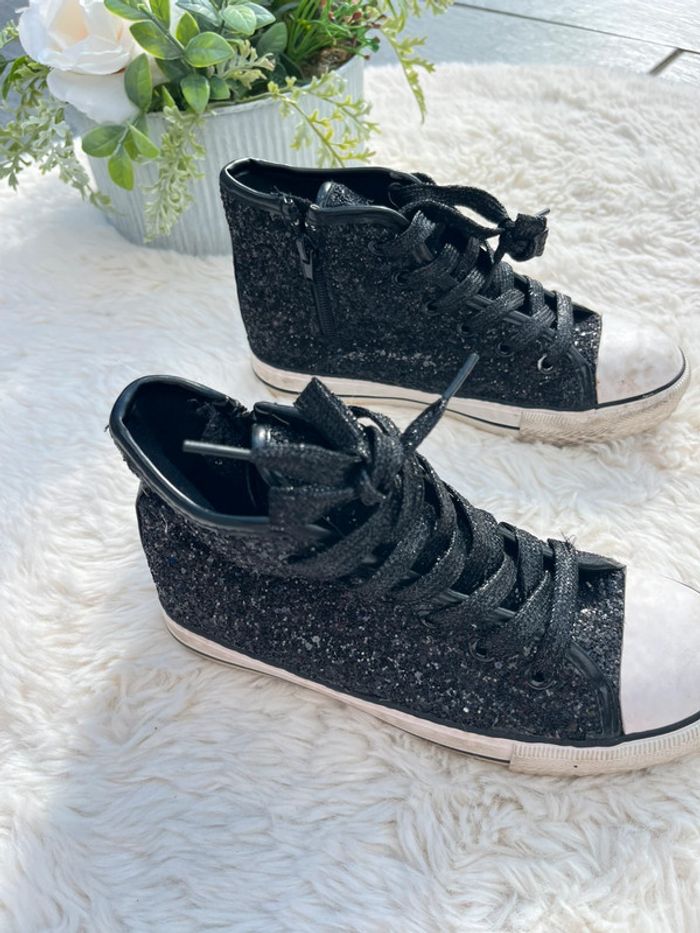 Chaussures montantes à paillettes - photo numéro 4