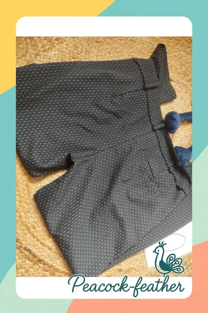 Pantalon imprimé gris 40 - photo numéro 5