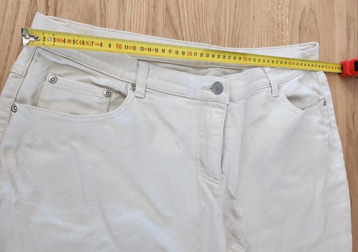 Pantalon jean beige excellent état Taille 50 stretch - photo numéro 6