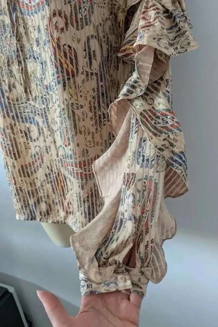 Blouse à volants - Maje - taille 1 (36) - photo numéro 4
