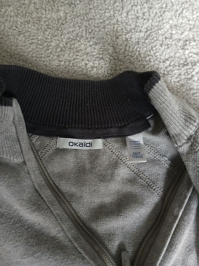 Gilet gris 5 ans Okaïdi - photo numéro 5