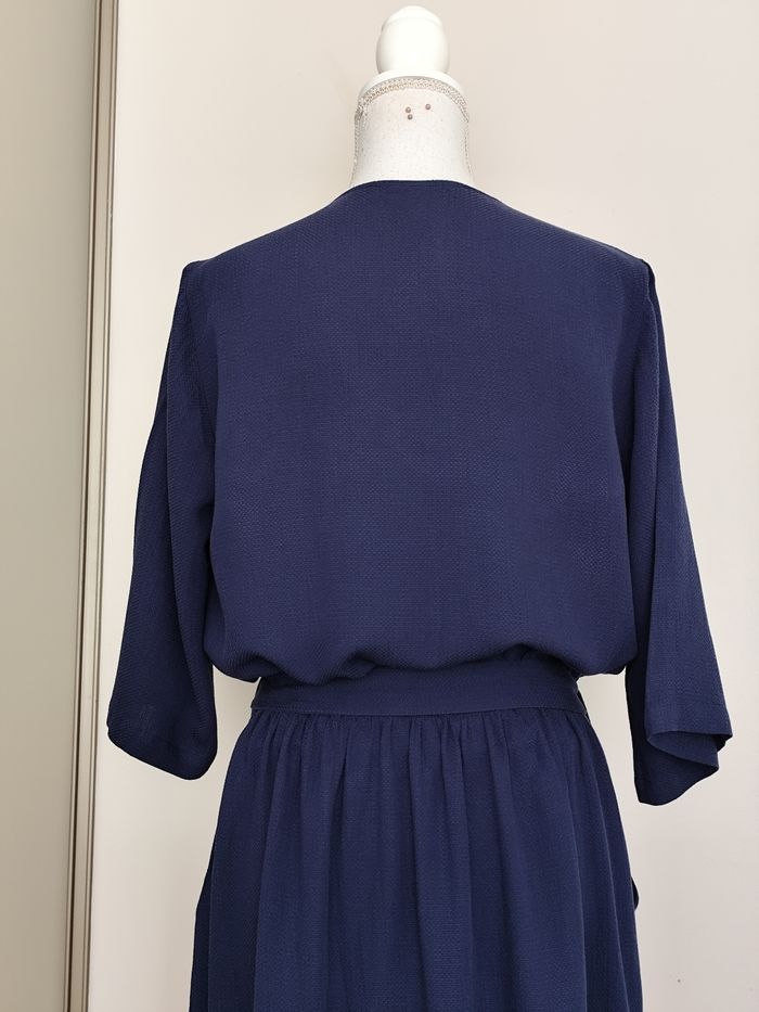 Robe Comptoir des cotonniers taille 40 bleu marine automne hiver - photo numéro 8