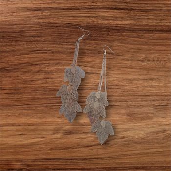 Boucles d'oreilles pendantes feuilles