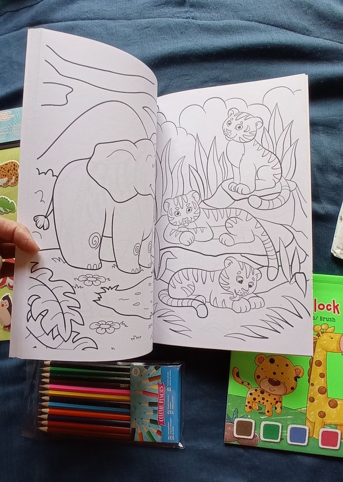 Lot activités -  les animaux de la jungle - NEUF - photo numéro 4