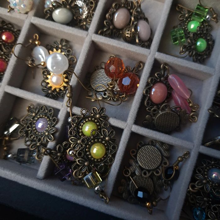 Lot de boucles d'oreilles pendante multicolore - photo numéro 8