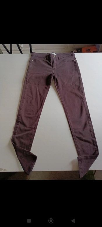 Pantalon jeans court jegging femme IKKS taille 36/38 coupe skinny