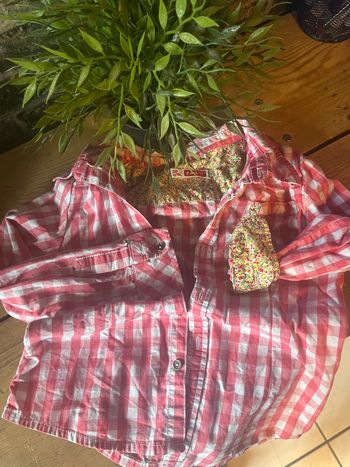 Chemise à carreaux fille