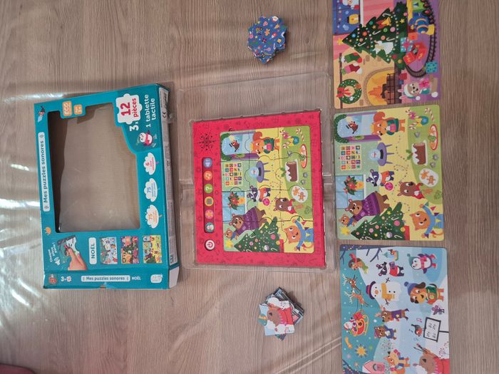 Coffret 3 Puzzles Sonores musical – Noël 🎄 - photo numéro 6