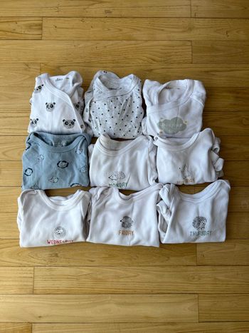 Lot de 10 bodies