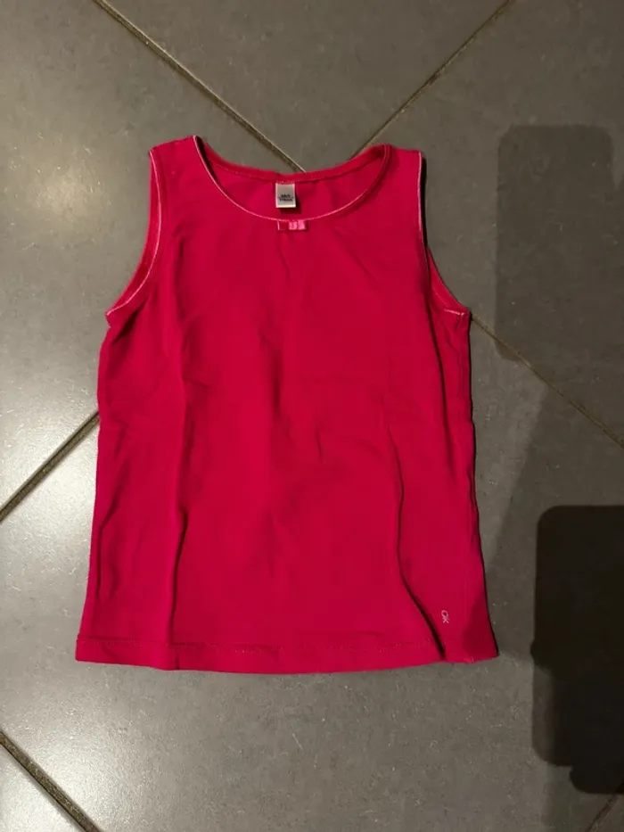 Débardeur / T shirt sans manches / Maillot de corps avec noeud au col - Okaidi - Rose - 6 ans