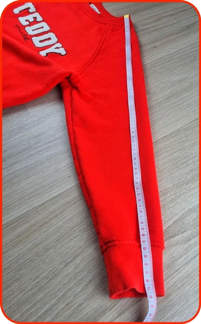 Pull a coll rond Teddy Smith rouge/blanc Homme Taille M - photo numéro 6