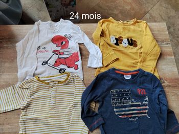 Lot tee shirts manches longues