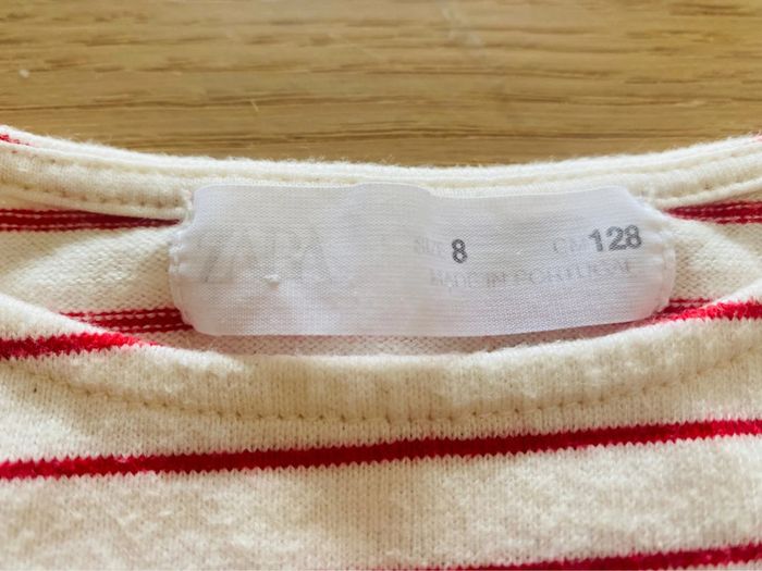 Tee-shirt marinière rouge - photo numéro 2