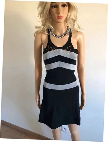 Robe noire et argentée neuve sans manches Morgan taille L