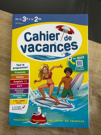 Cahier vacances