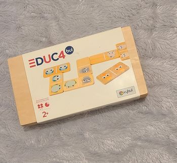 Dominos animaux en bois