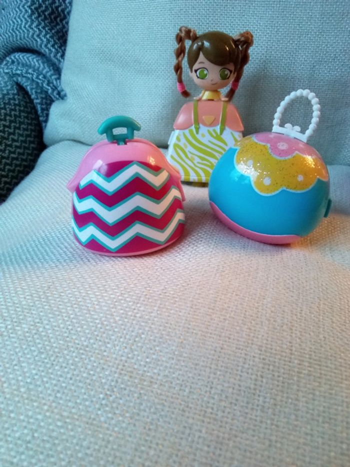 Lot de 4 petites poupées transformables en sac à main - photo numéro 11