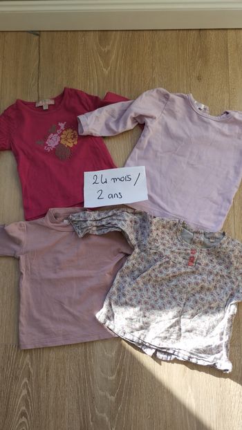 4 t-shirt manches longues