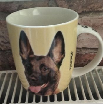 Mug motif chien malinois