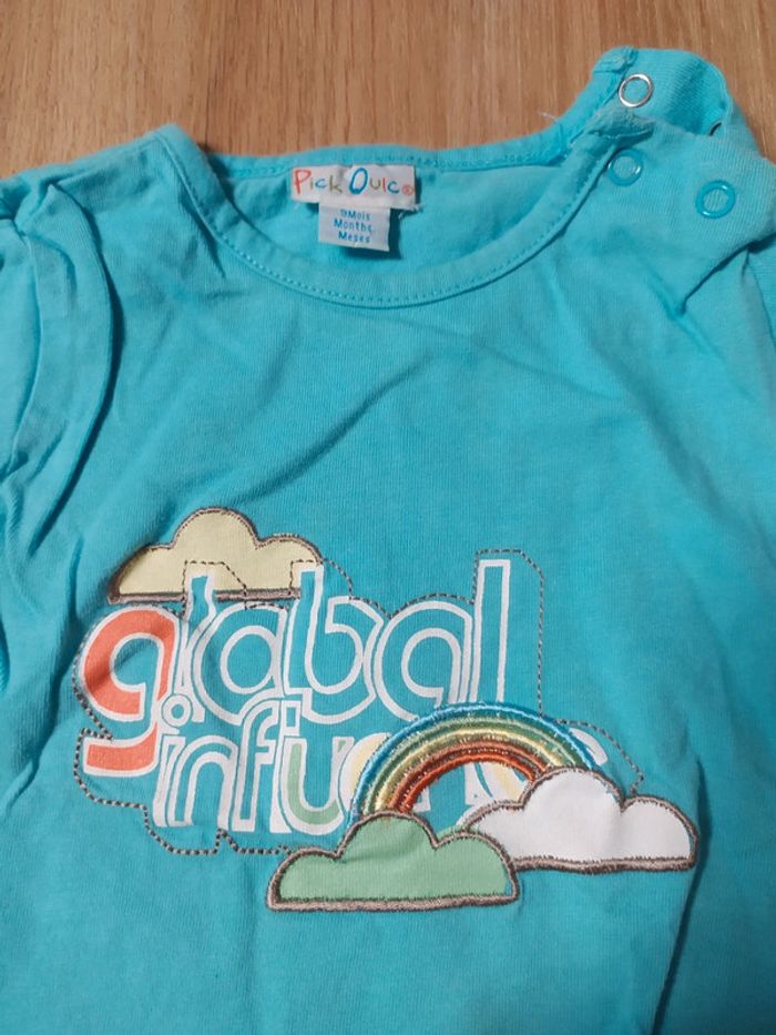 T-shirt pick Ouic 9 mois - photo numéro 3