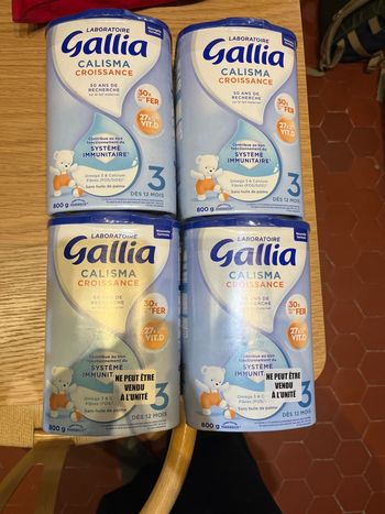 4 boîtes Gallia 3e âge