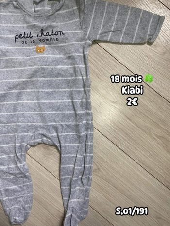 Pyjama 🍀 18 mois 🍀 Kiabi