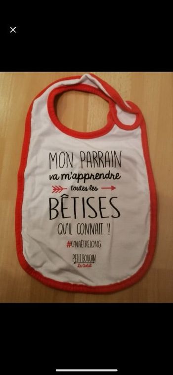 Bavoir, humoristique neuf