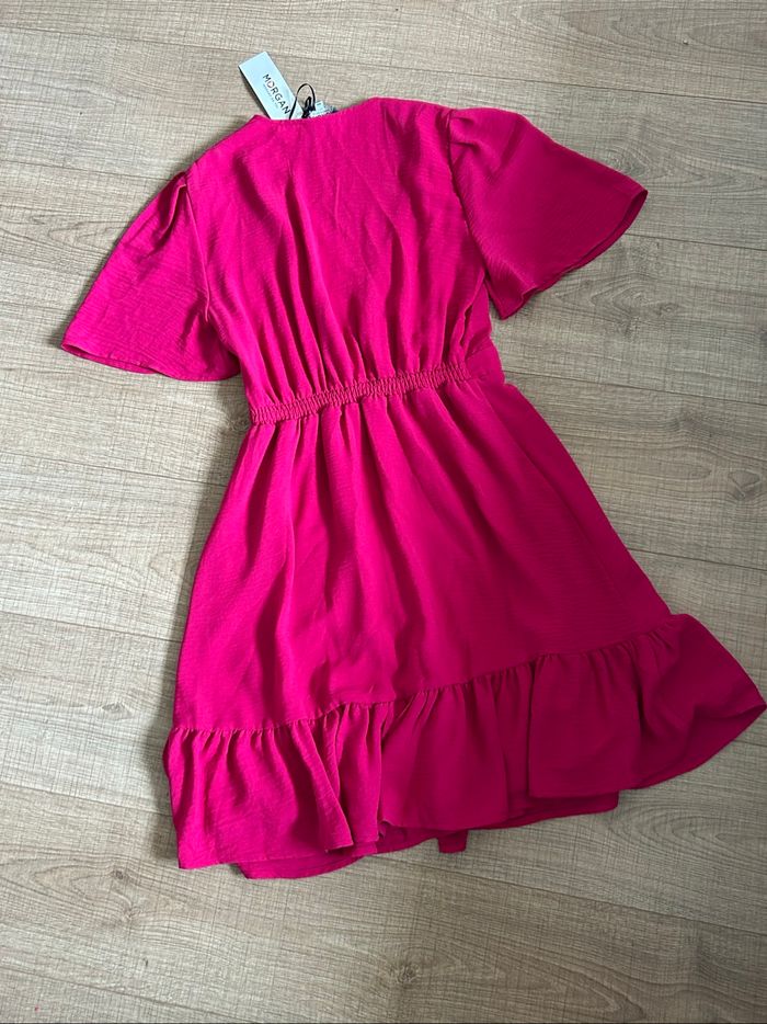 Robe rose neuve à manches courtes Morgan taille 36 (valeur 65€) - photo numéro 8