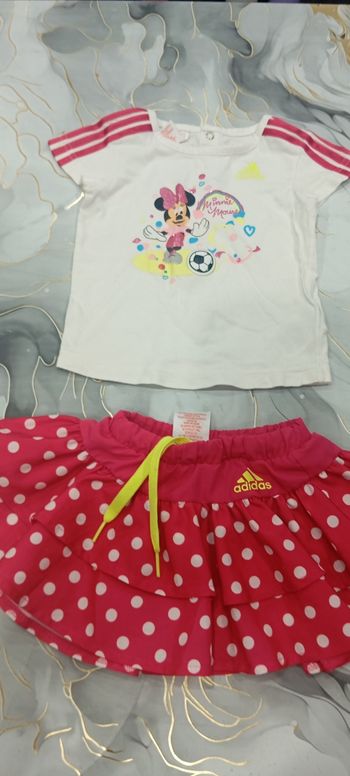 Ensemble jupe adidas+ haut  6-9 mois