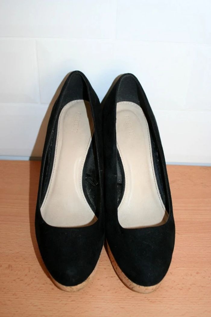 Compensées daim noir point.39 Forever 21 - photo numéro 2