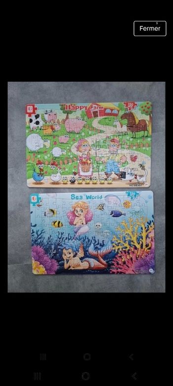 Lot de 2 puzzles 120 pièces