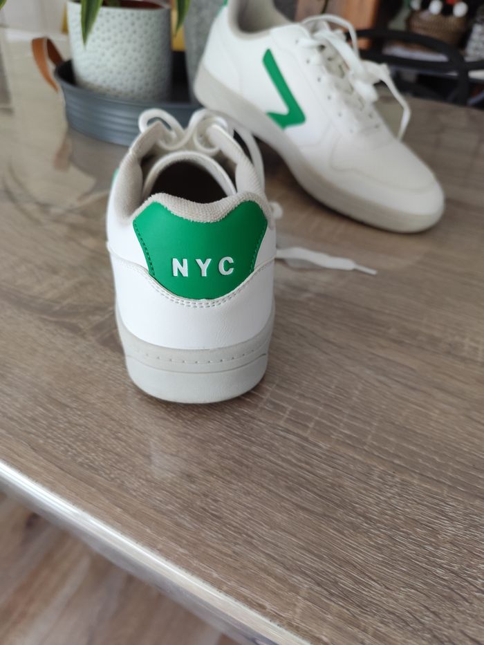 Baskets blanches NYC comme neuves - photo numéro 3