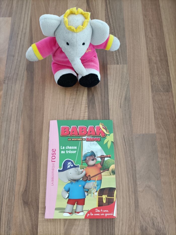 Livre la chasse au trésor de Babar + peluche Céleste - photo numéro 3