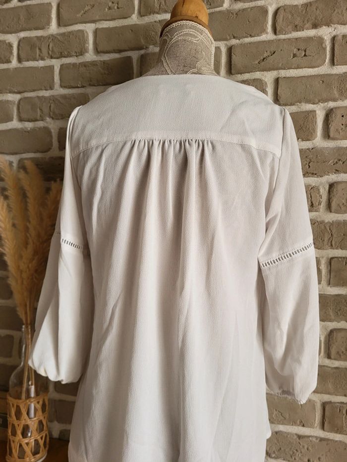 Blouse bohème broderies et pompons Cache Cache - photo numéro 10
